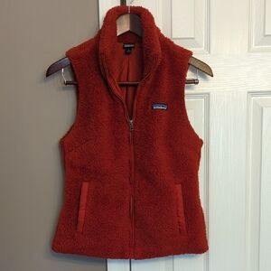 Patagonia Women's Rusty Red Sherpa Fleece Vest